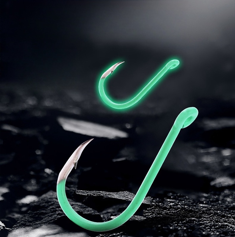 Factory Price Bulk High Carbon 0.8-14# Barbed Luminous Octopus Fishhooks Fish Hooks For Saltwater