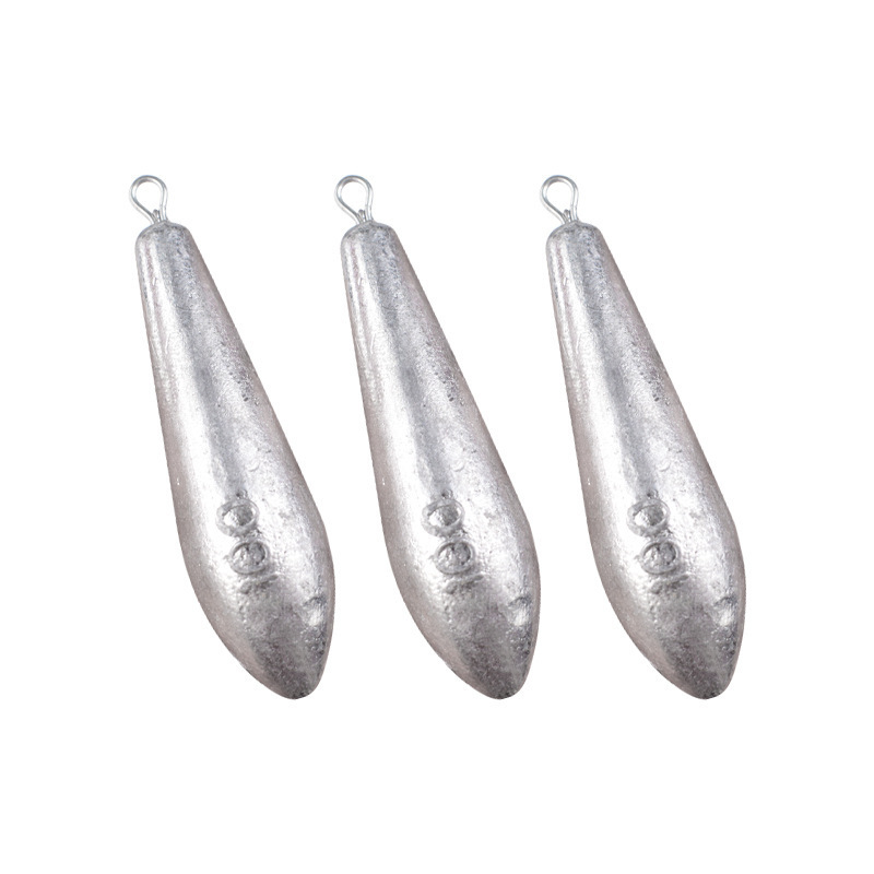 Lead Sinkers 10g to 600g Water Drop Shape Weights Lead Fishing Sinker Fishing Accessories For Lure Sea Fishing Tackle