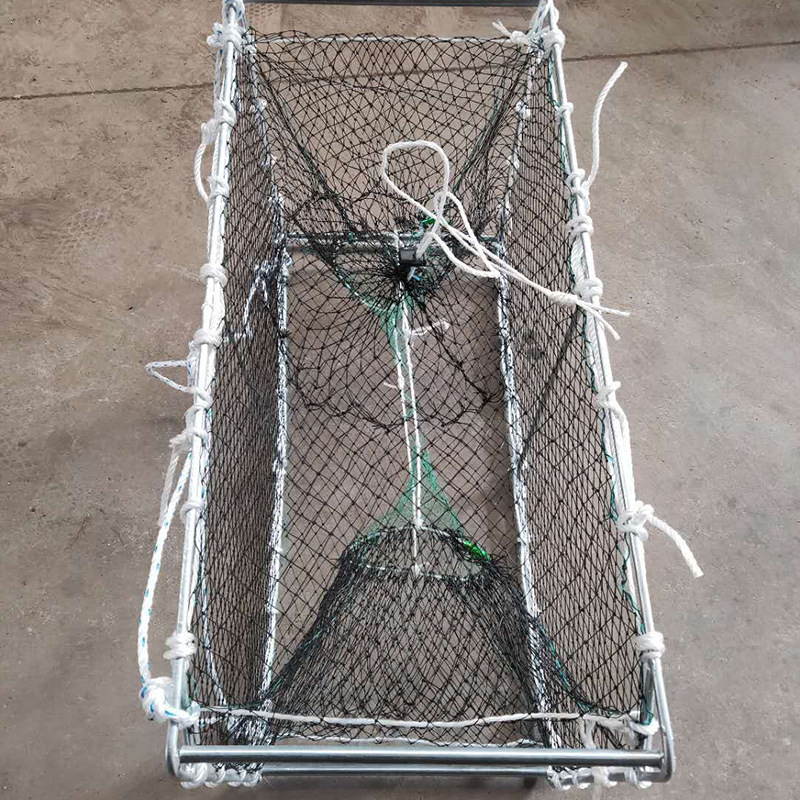 2023 Hot Selling Commercial Fishing Trap Foldable King Crab Trap Welding Process Crab Pot Trap