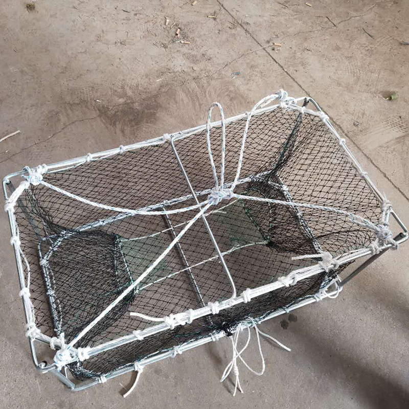 2023 Hot Selling Commercial Fishing Trap Foldable King Crab Trap Welding Process Crab Pot Trap