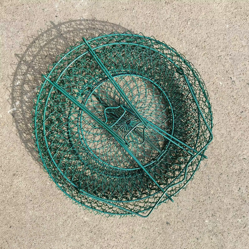 High Quality Trap Cast Dip Cage Fish Shrimp Trap Fish Net Minnow Crayfish Crab Baits Cast Mesh Fishing Net Landing Net