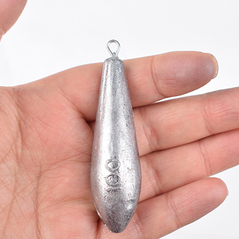 Lead Sinkers 10g to 600g Water Drop Shape Weights Lead Fishing Sinker Fishing Accessories For Lure Sea Fishing Tackle