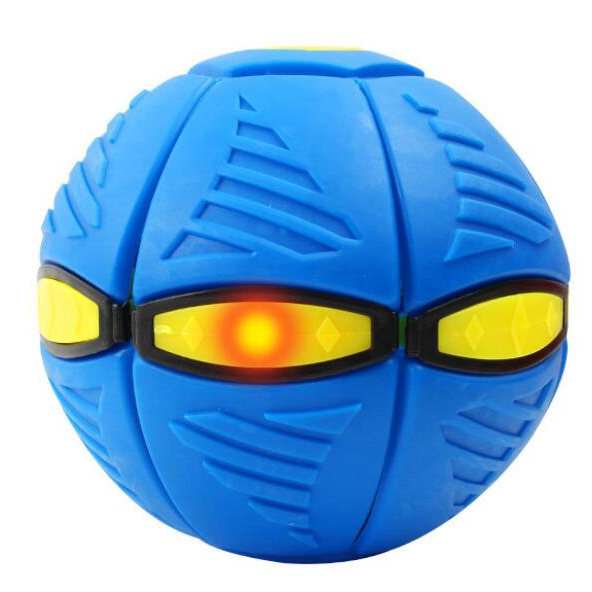 Popular  Led 3 light flexible Flying Saucer Ufo Flat Magic Ball For Kids