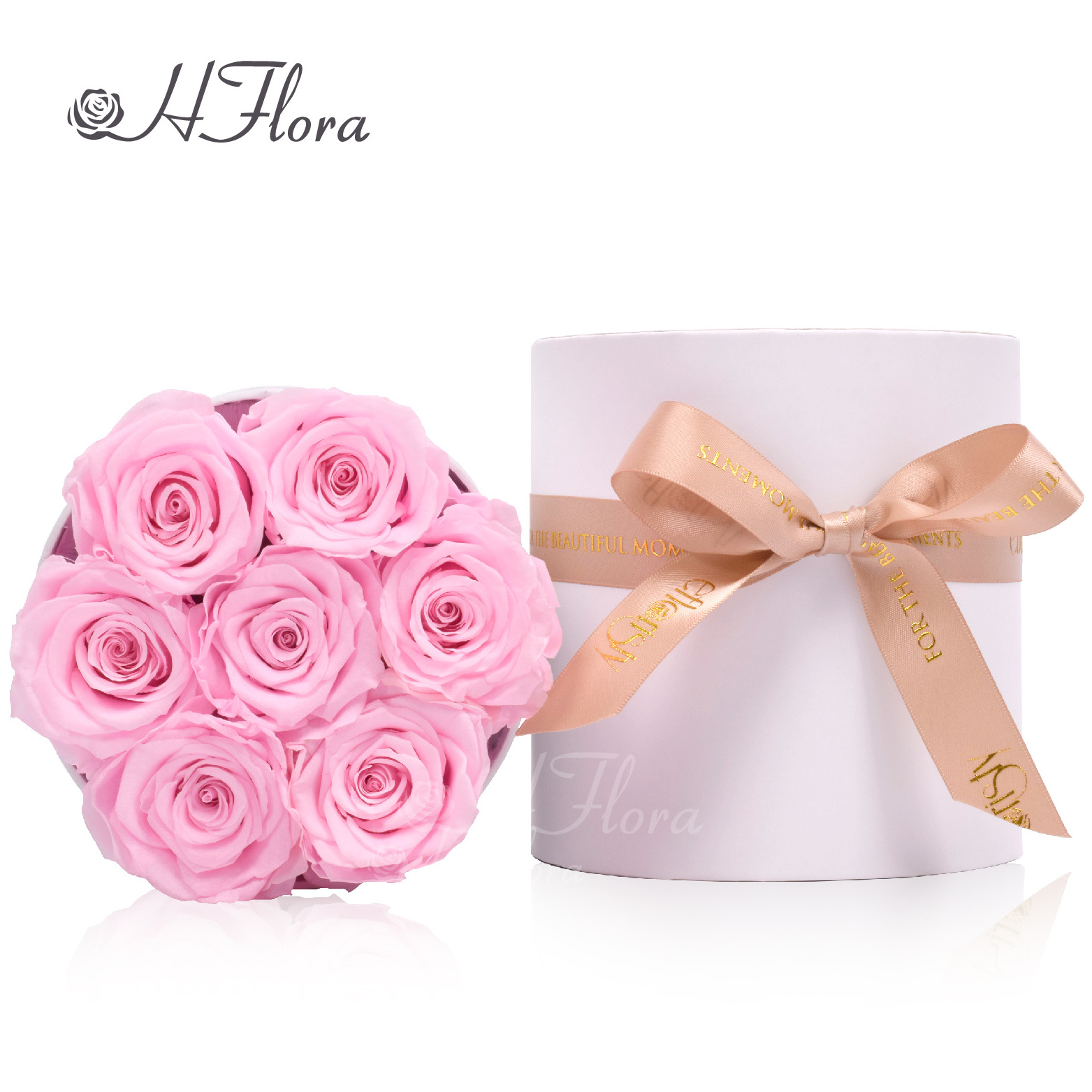 Hot Selling Pink Flower Roses in Gift Boxes High Quality Rose Preserved Flower Wholesale  for Decor Rose Gifts For Mom