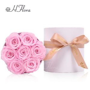 Hot Selling Pink Flower Roses in Gift Boxes High Quality Rose Preserved Flower Wholesale  for Decor Rose Gifts For Mom