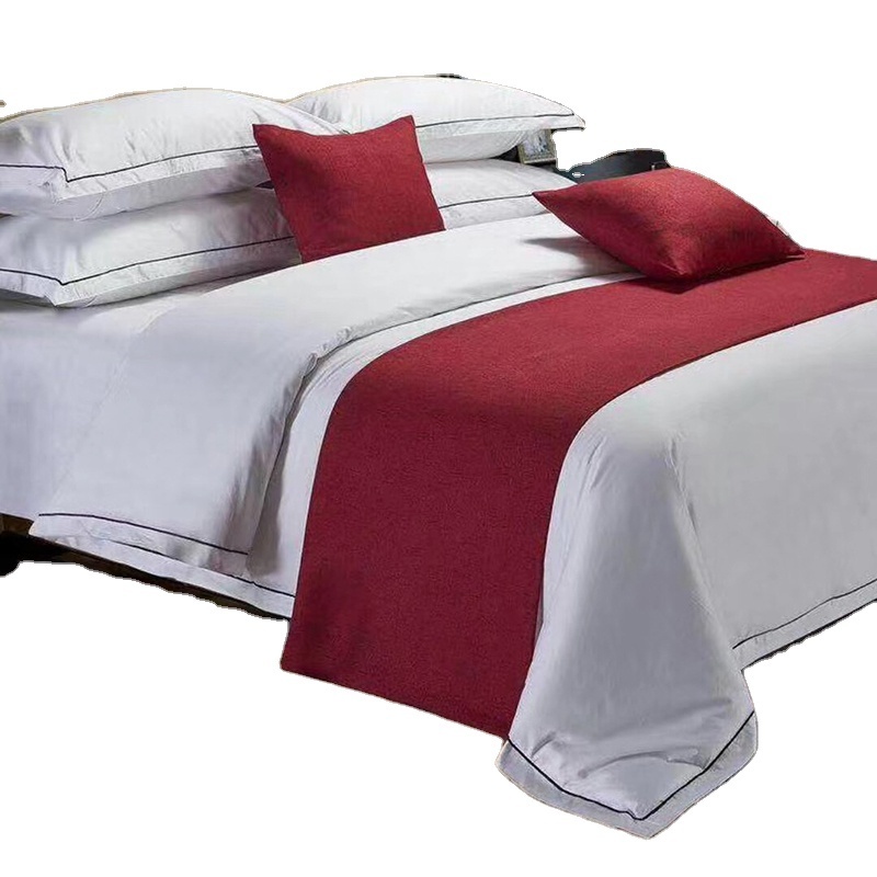 250TC satin 100% cotton hotel balfour comforter bedding sets factory wholesale embroidery bedding