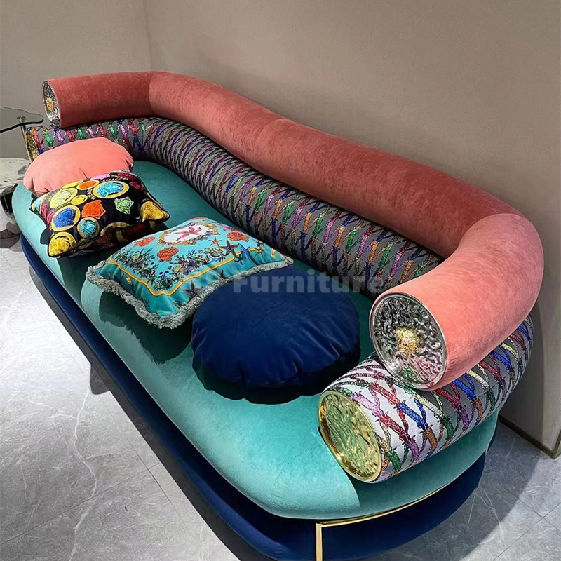 Fashion furniture luxury sofas estilo modern fabric sofa cama