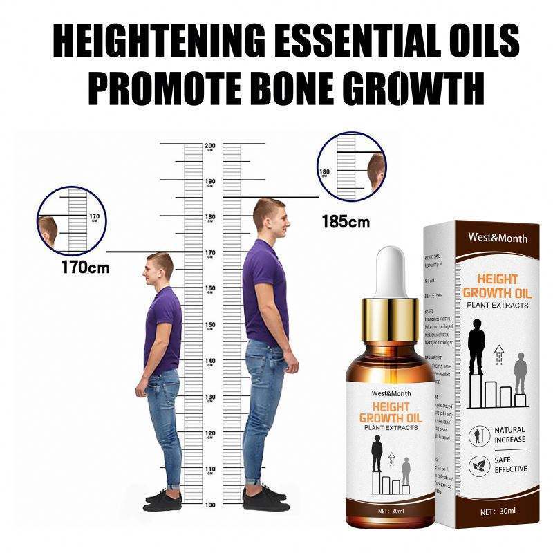 West&Month Increase Height Essential Oil Grow Taller Conditioning Body Promote Bone Growth Herbal Oils Soothing Foot Massage Oil