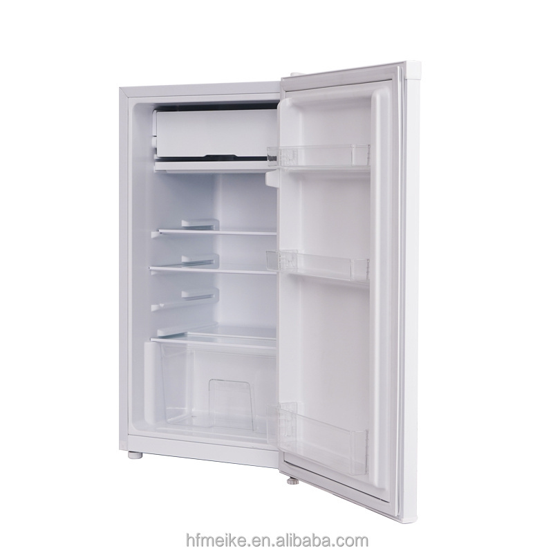 92L White Single Door Upright Retro Mini Small Fridge Refrigerator For Home