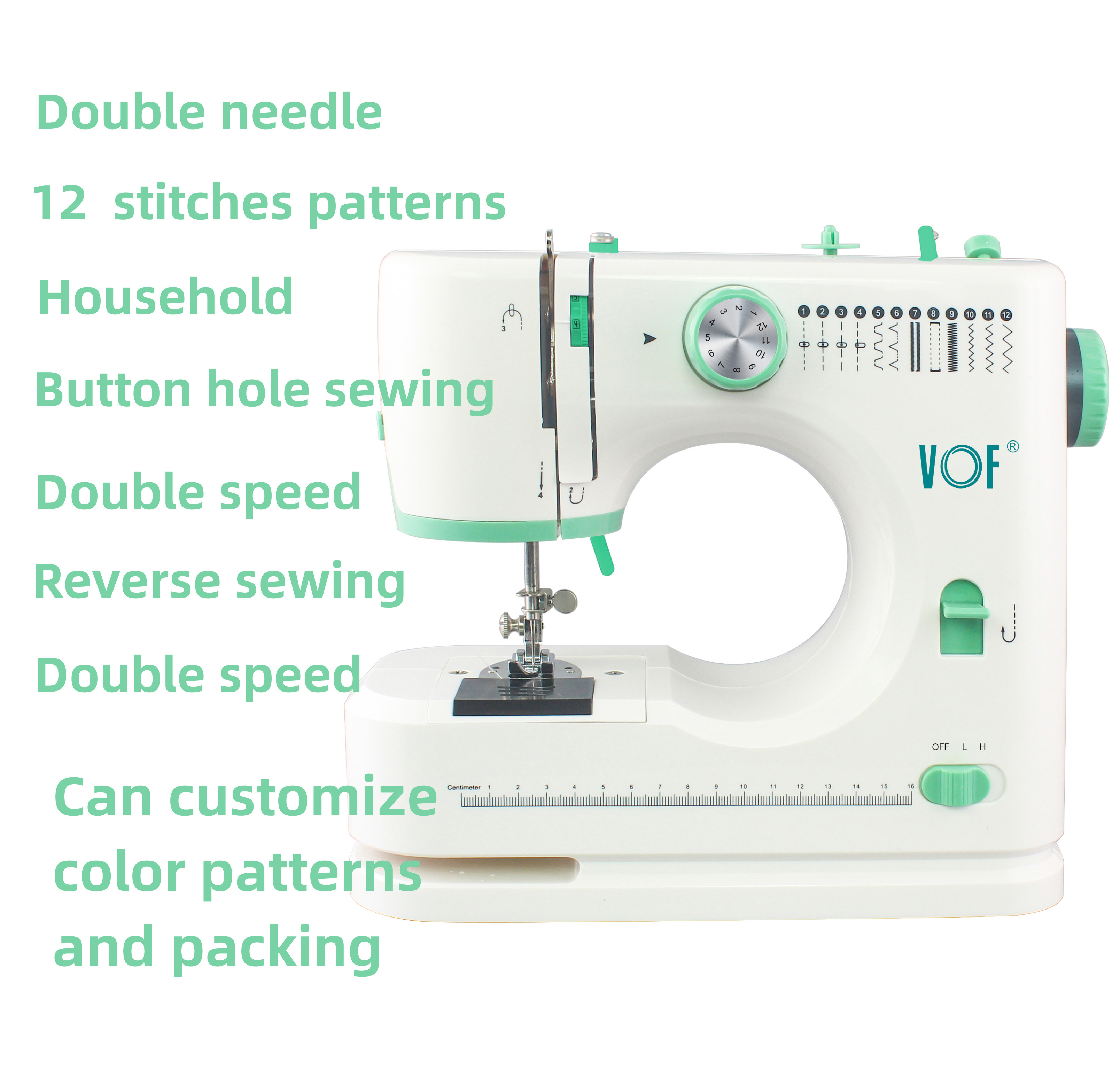 VOF new small household machine sewing domestic manual portable hand maquina de coser overlock mini sewing machine