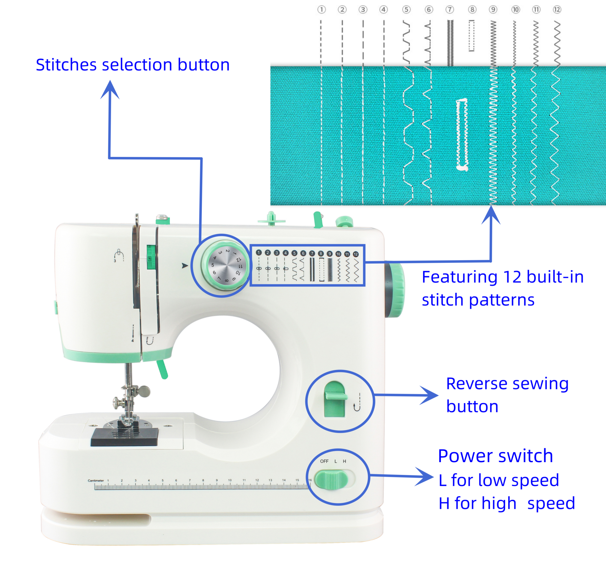 VOF new small household machine sewing domestic manual portable hand maquina de coser overlock mini sewing machine