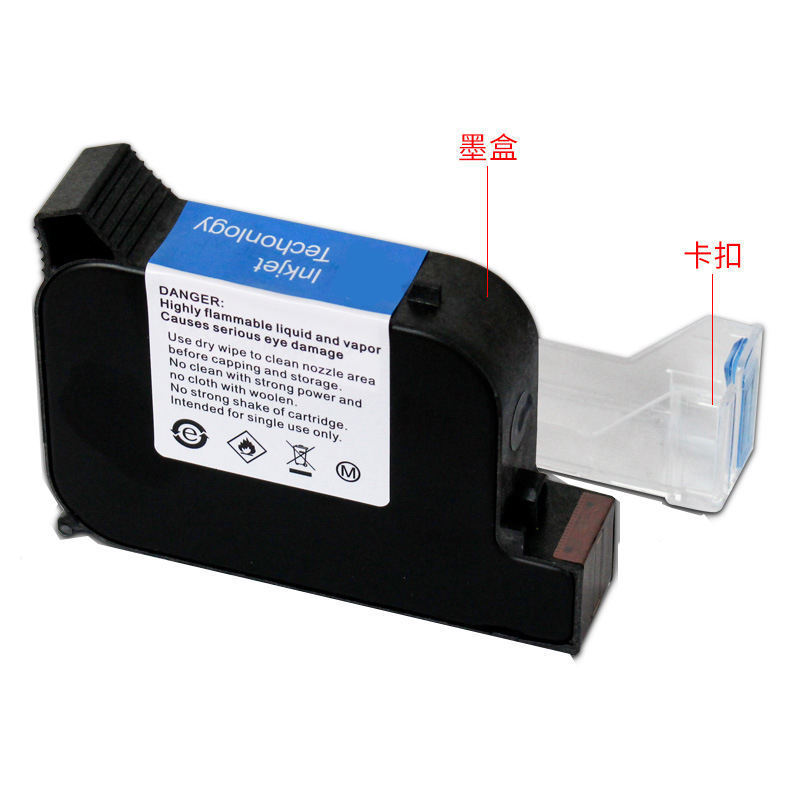 Coditeck universal ink cartridges wholesale for handheld inkjet printer fast dry ink quick-drying 12.7mm solvent ink cartridge