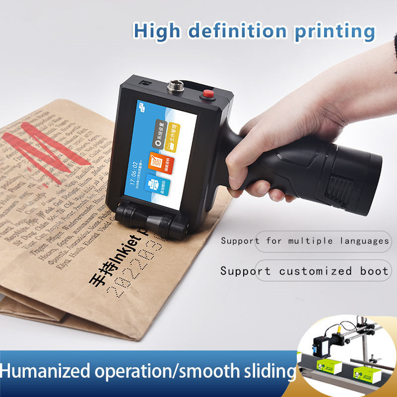 Portable Expiry Date Barcode Qr Glass Bottle Printing Machine Handheld Inkjet Printer Printing Coding Machine