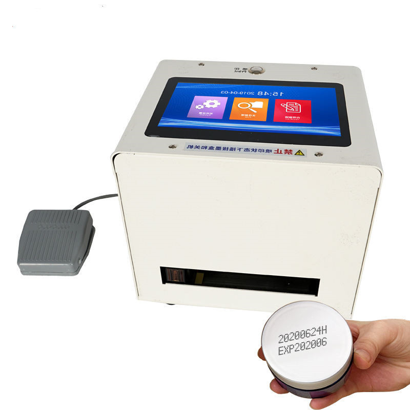 A12 Handheld expiry bar production date concave convex surface printing bottle QR code batch number desktop inkjet printer