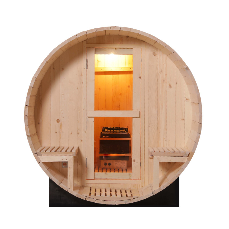 4 person outdoor barrel sauna room traditional red cedar Sauna Bucket for sale