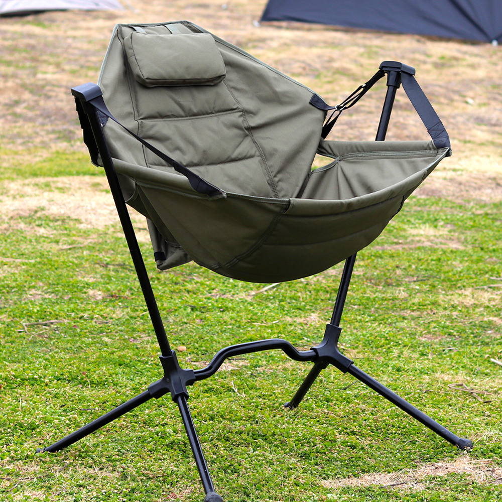 Hammock Camping Chair Outdoor Portable Rocking Chair Foldable Relax Swinging Chair For Sale