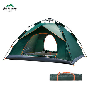 Outdoor Camping Glamping Tent Full Automatic Tent Quick Open Sunburn Waterproof Screen Window Breathable Mosquito-Proof Camping