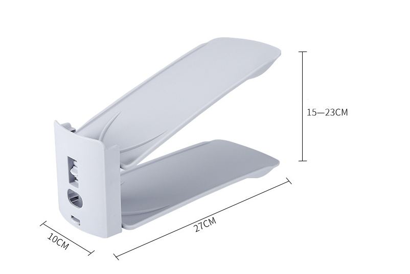 Shoe Slots Organizer for Closet Organization Adjustable Shoe Stacker Space Saver Double Layer Shoe Rack Organizer Holder