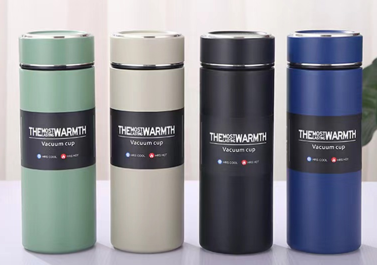 Business Water Bottle Leak Proof Vacuum Insulated Stainless Steel Hot Cold Thermo Mug Standard Metal Canteen