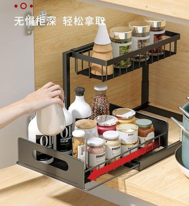 Under Sink Organizers And Storage 2 Tier Pull Out Under Sink Storage For Kitchen Metal Bathroom Cabinet Organizer Shelf