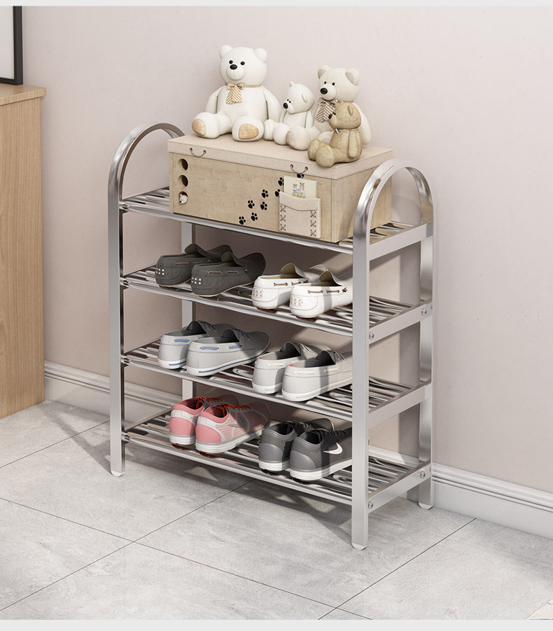 Stainless Steel Shoe Rack Shoe Shelf Storage Organizer Footwear Organizer For Shoe Cubby Living Room