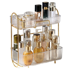 OWNSWING Cosmetics Skincare Shelf Organizer Makeup Organizer Perfume For Dresser Vanity Tray Bathroom Organizer  Storage Box