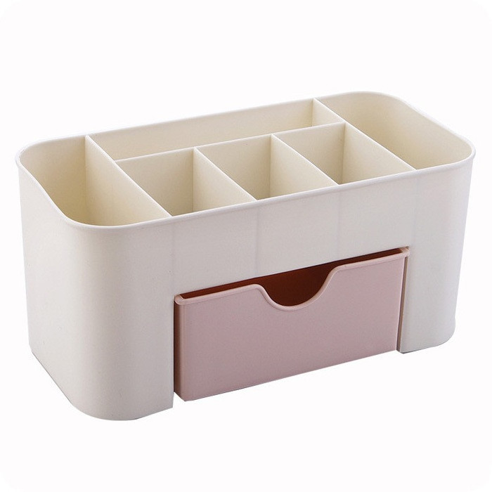 OWNSWING Makeup Storage Organizer Desktop Make Up Storage Drawer Box for Vanity Desk Organizers