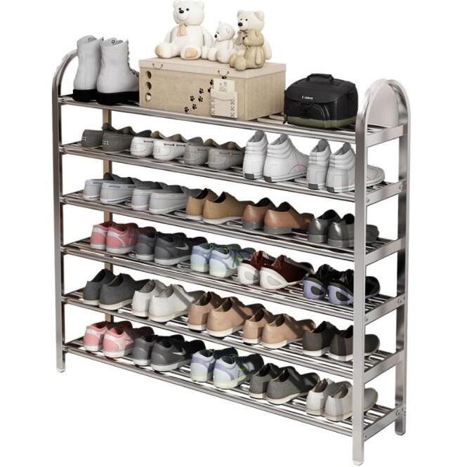 Stainless Steel Shoe Rack Shoe Shelf Storage Organizer Footwear Organizer For Shoe Cubby Living Room