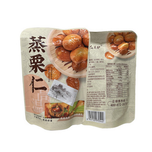 Glossy Printed PE Plastic Bags Stand up Ziplock Pouches for Dry Fruit Durable Food Packaging