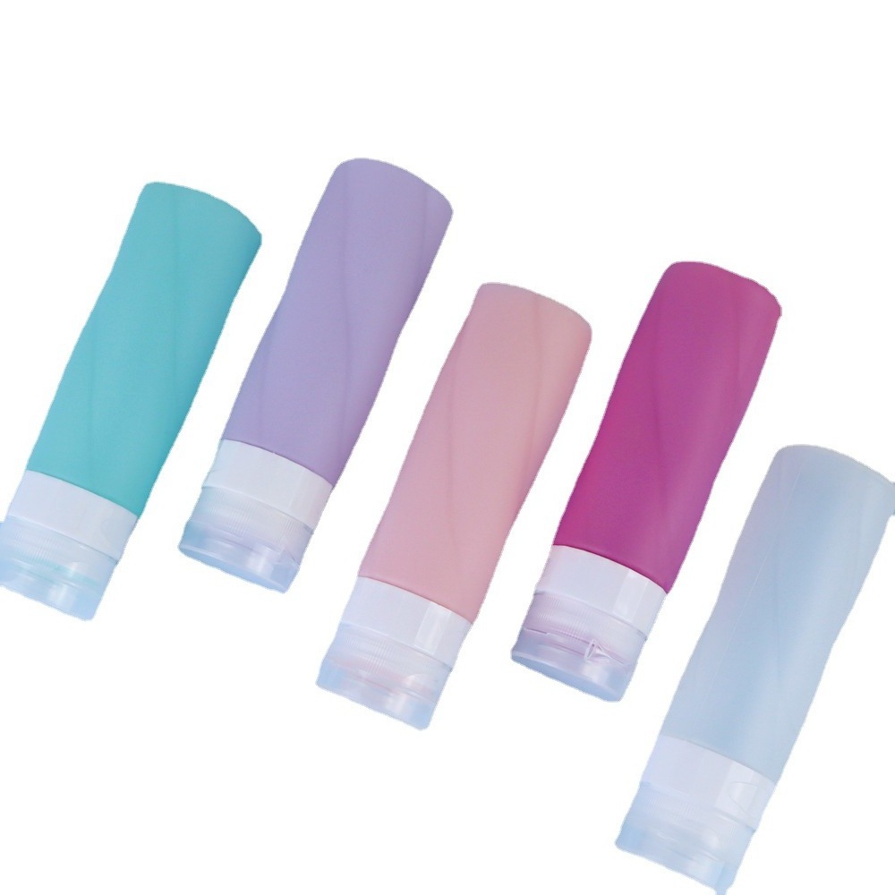 Travel Portable Silica Gel Hand Cream Container Shampoo Lotion Face Cleanser Empty Tube Package