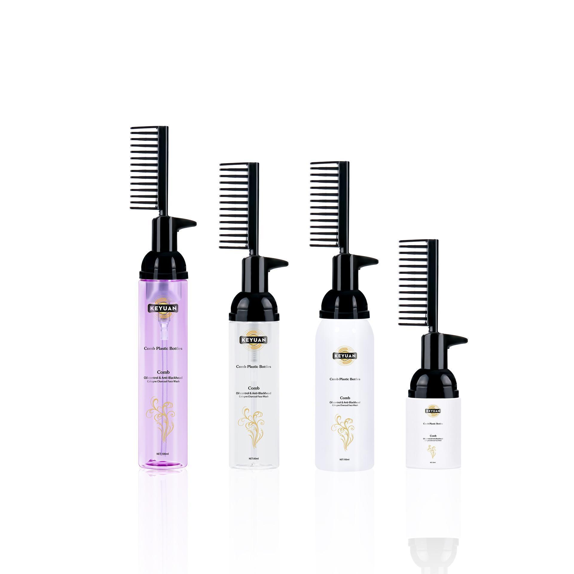 Root Comb Applicator Bottle Hair Oil Applicator Bottle with Comb for Hair Dye 30ML 80ML 100ML Professional Brush Applicator