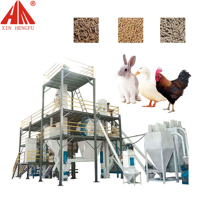 Animal Feed Pellet Making Machine Chicken Feed Milling Machine Poultry Food Processing Machinery