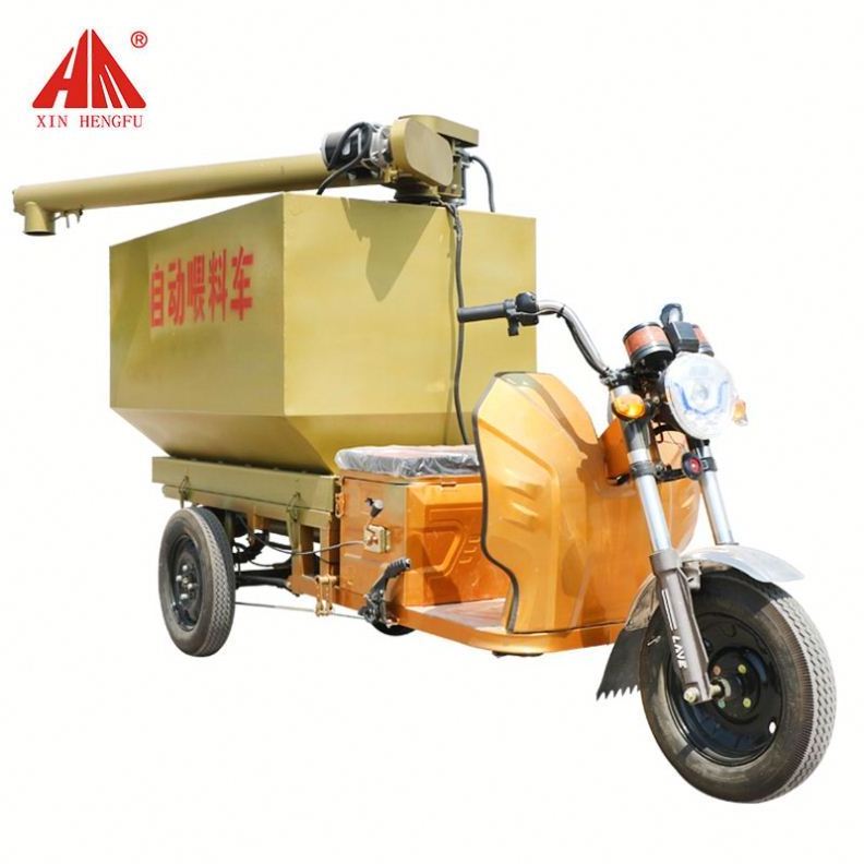 animal farm feeding fodder automatic loading truck