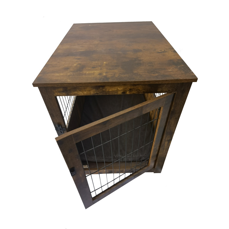 Wholesale pet furniture Indoor Wooden pets Dog crate end table dog house wood pet cages