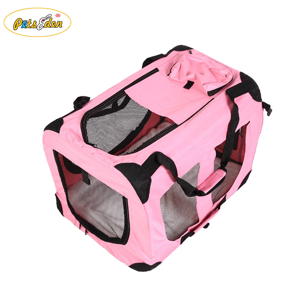 Wholesale Portable Soft Pink Pet Carrier For Dog Travel Bag Crate for Dog