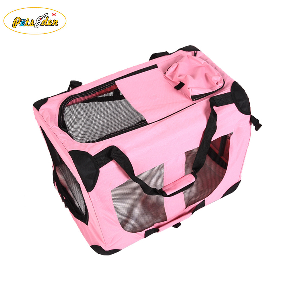 Wholesale Portable Soft Pink Pet Carrier For Dog Travel Bag Crate for Dog