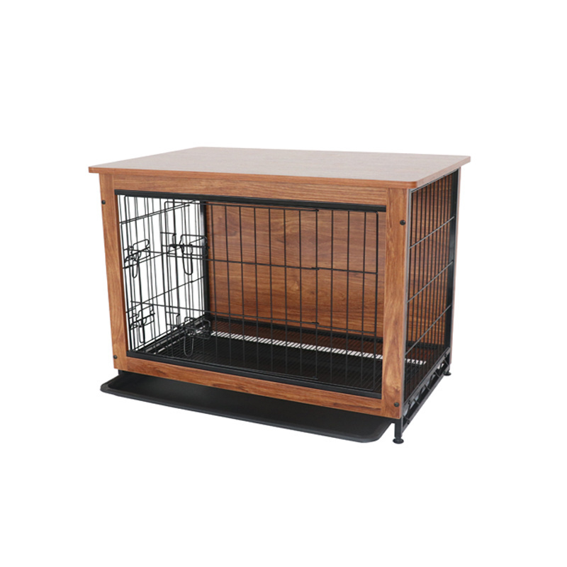 Luxury wooden kennels home high quality wooden Metal dog cages dog kennels dog cages for sale