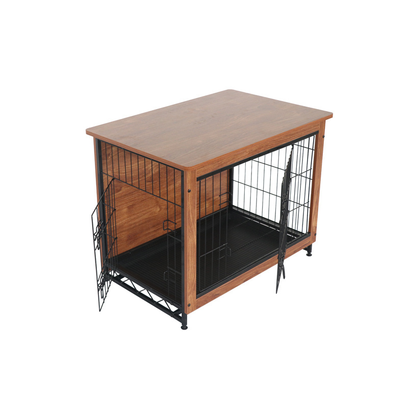 Luxury wooden kennels home high quality wooden Metal dog cages dog kennels dog cages for sale