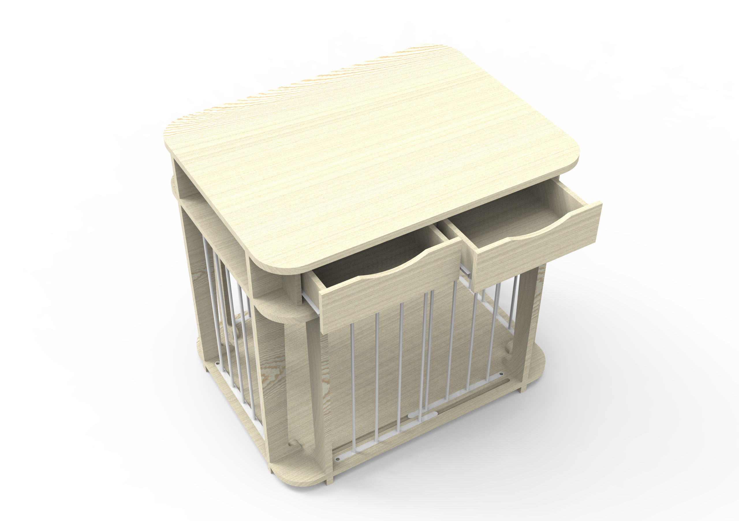 Dog Crate Furniture Heavy Duty Dog Kennel House Cage with Storage for Indoor Living Room Bedroom Side Table