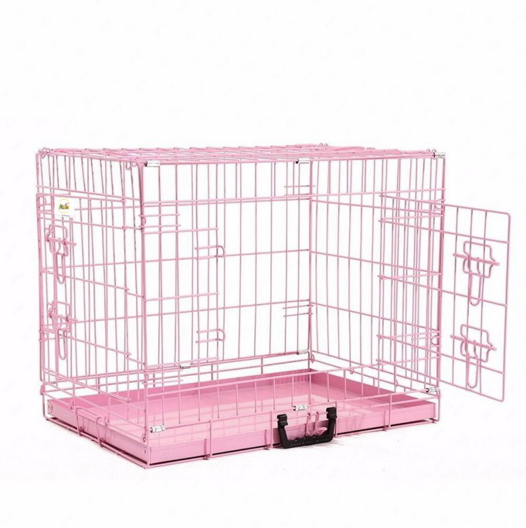 High Quality Foldable Large Dog Cages Crate Metal Dog Kennels For Dogs