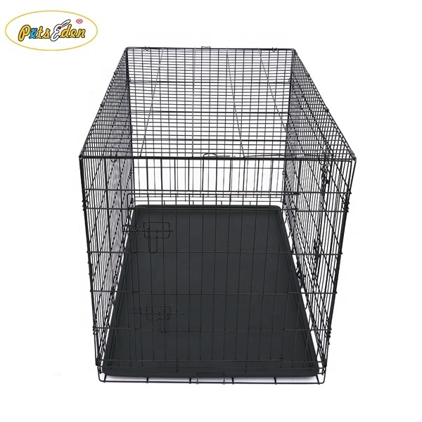 Outdoor Metal Foldable Black Dog Crate