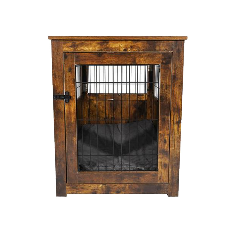 Dog Wood Crate Dog Kennel Three Doors Dog Cage Pet Furniture