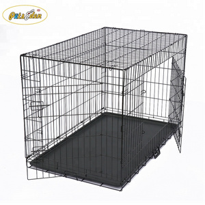 New Arrivals Portable Folding 42" Large Dog Iron Wire Cages Pet Dog Crate