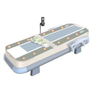 Full Body Warm Ceragem Physiotherapy Moving And Rolling Heat massager V3 Cama de masaje Table  Therapy Jade Stone  Bed Massage