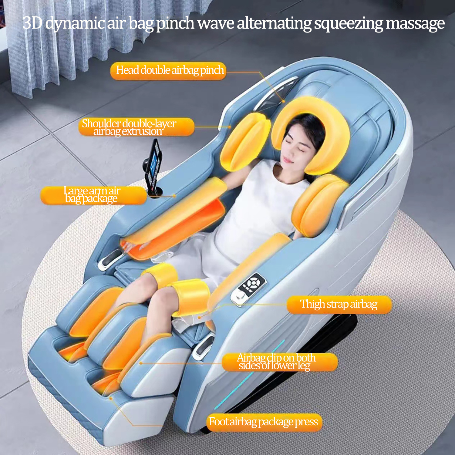 2023 New Arrival  Full Body Zero Gravity SL-Track Massage Chair  AI Voice 3D Massager Sofa 4D YJ-5888 Electric Massage Chair