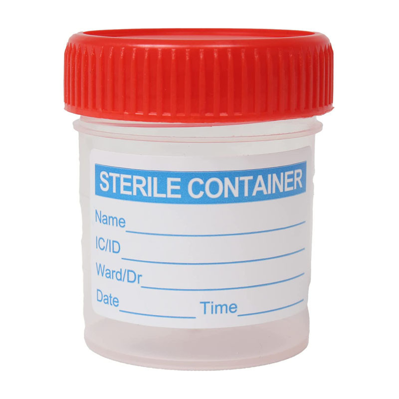 Disposable Plastic Medical Patient Test Cup Sputum Fecal Specimen Collector 30ml 60ml Stool Urine Container