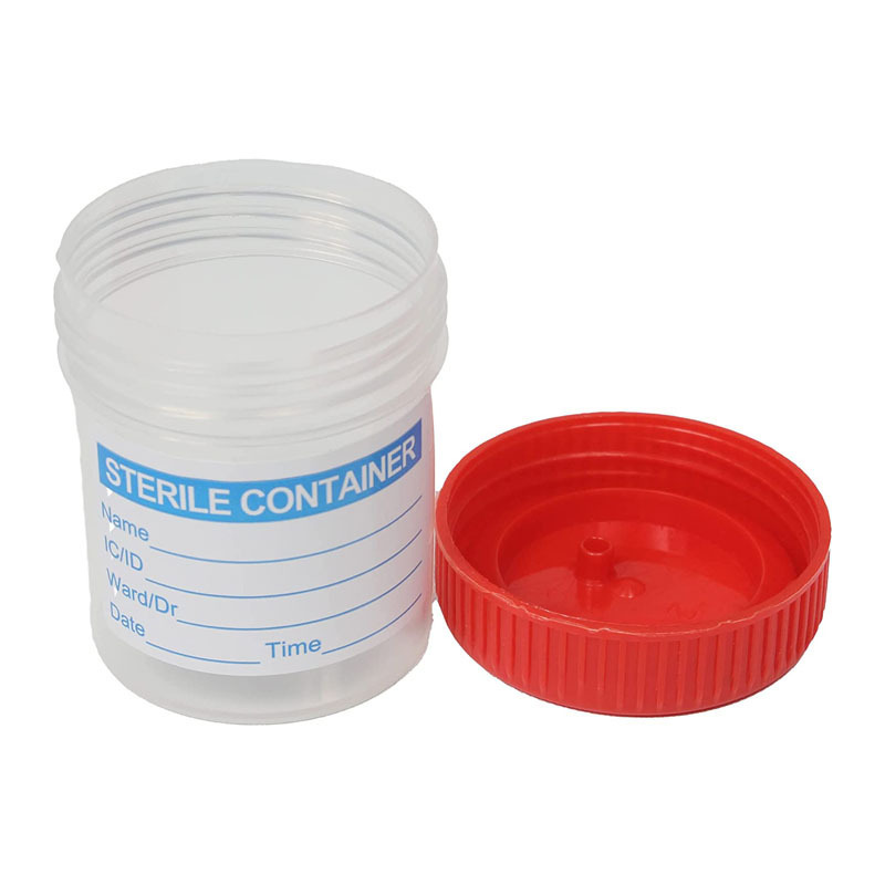 Disposable Plastic Medical Patient Test Cup Sputum Fecal Specimen Collector 30ml 60ml Stool Urine Container