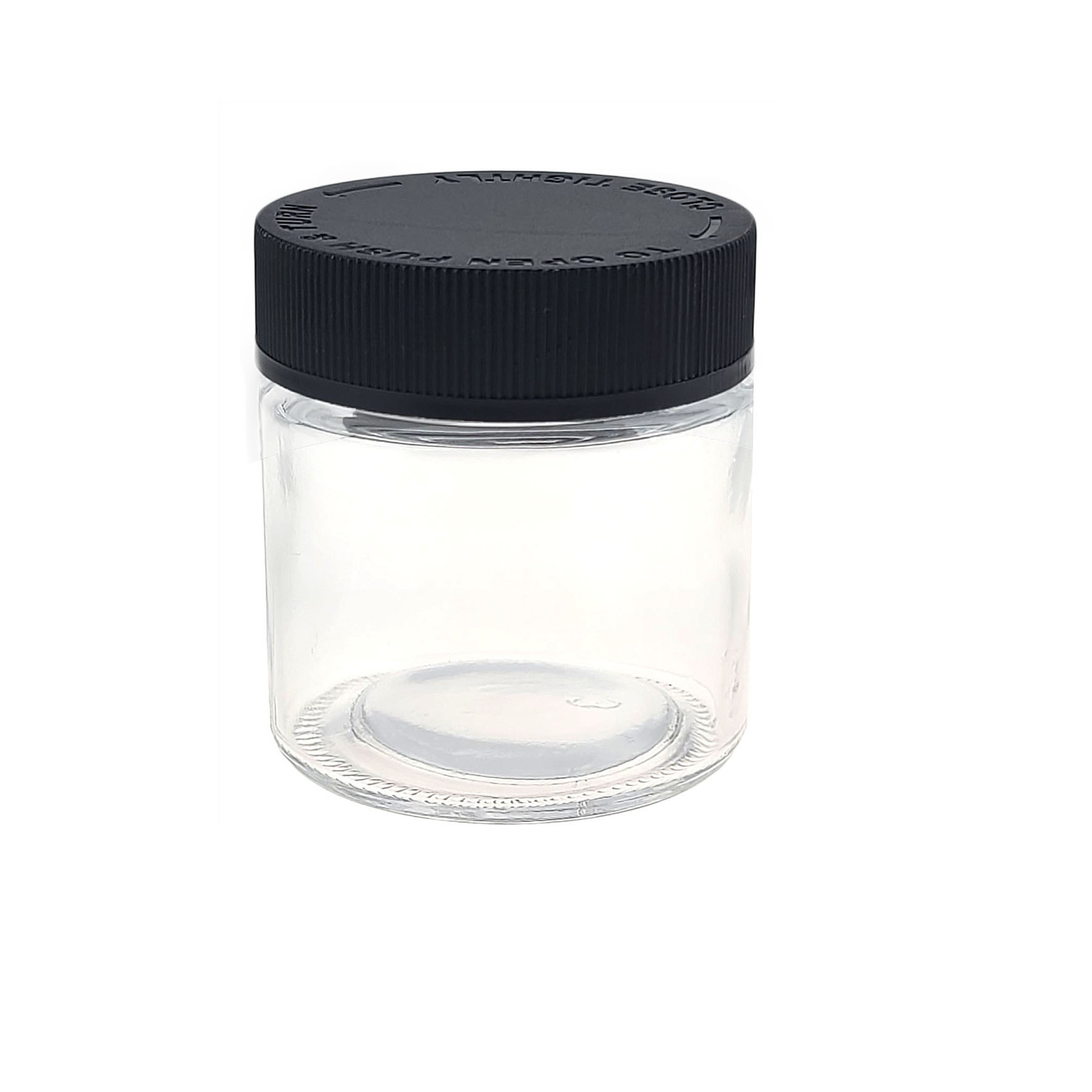 1 Oz 2 Oz 3 Oz 4 Oz Custom Logo Packaging Container Glass Jar With Child Resistance security Lids