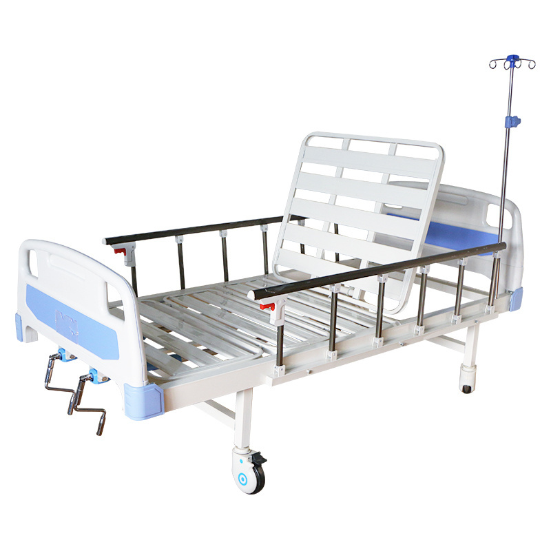 Factory wholesale Various Styles of Manual Two-function Two Cranks Clinic Medical Patient Hospital Bed for Sale for hospital