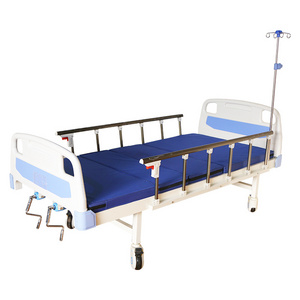 Factory wholesale Various Styles of Manual Two-function Two Cranks Clinic Medical Patient Hospital Bed for Sale for hospital